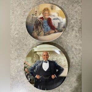 Vintage Little Orphan Annie and Daddy Warbucks Collectors plate by Knowles